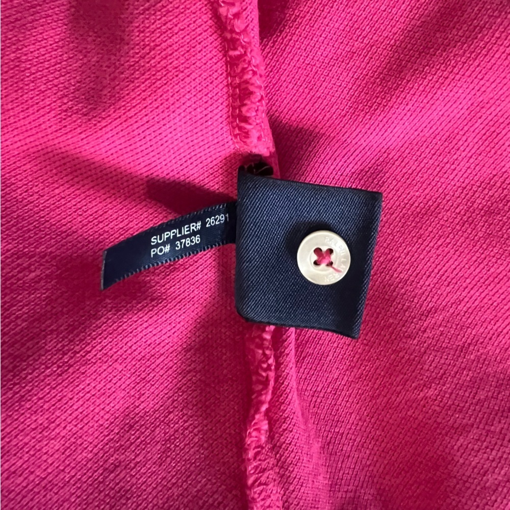 Polo Ralph Lauren Sport Fuchsia Polo Pique cotton Dress size medium - Picture 9 of 9